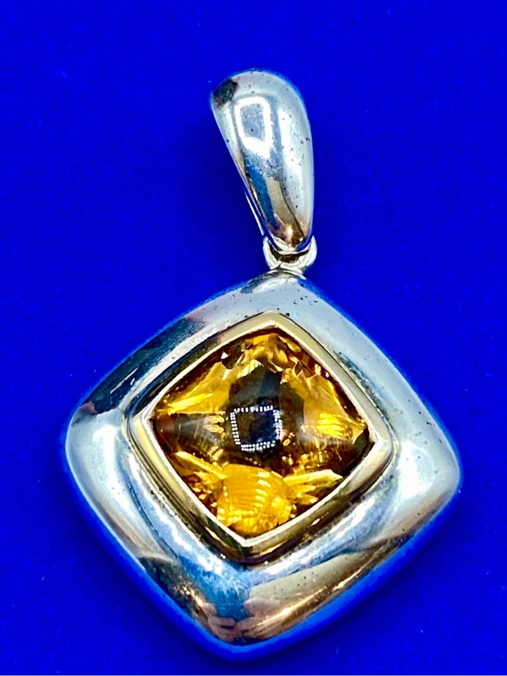 Sterling Silver Citrine Pendant
